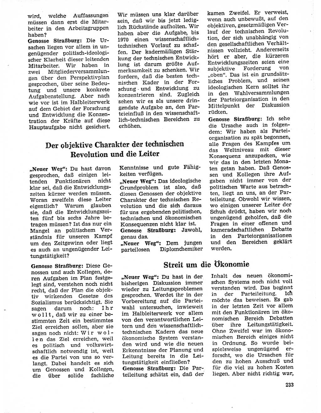 Neuer Weg (NW), Organ des Zentralkomitees (ZK) der SED (Sozialistische Einheitspartei Deutschlands) für Fragen des Parteilebens, 20. Jahrgang [Deutsche Demokratische Republik (DDR)] 1965, Seite 217 (NW ZK SED DDR 1965, S. 217)