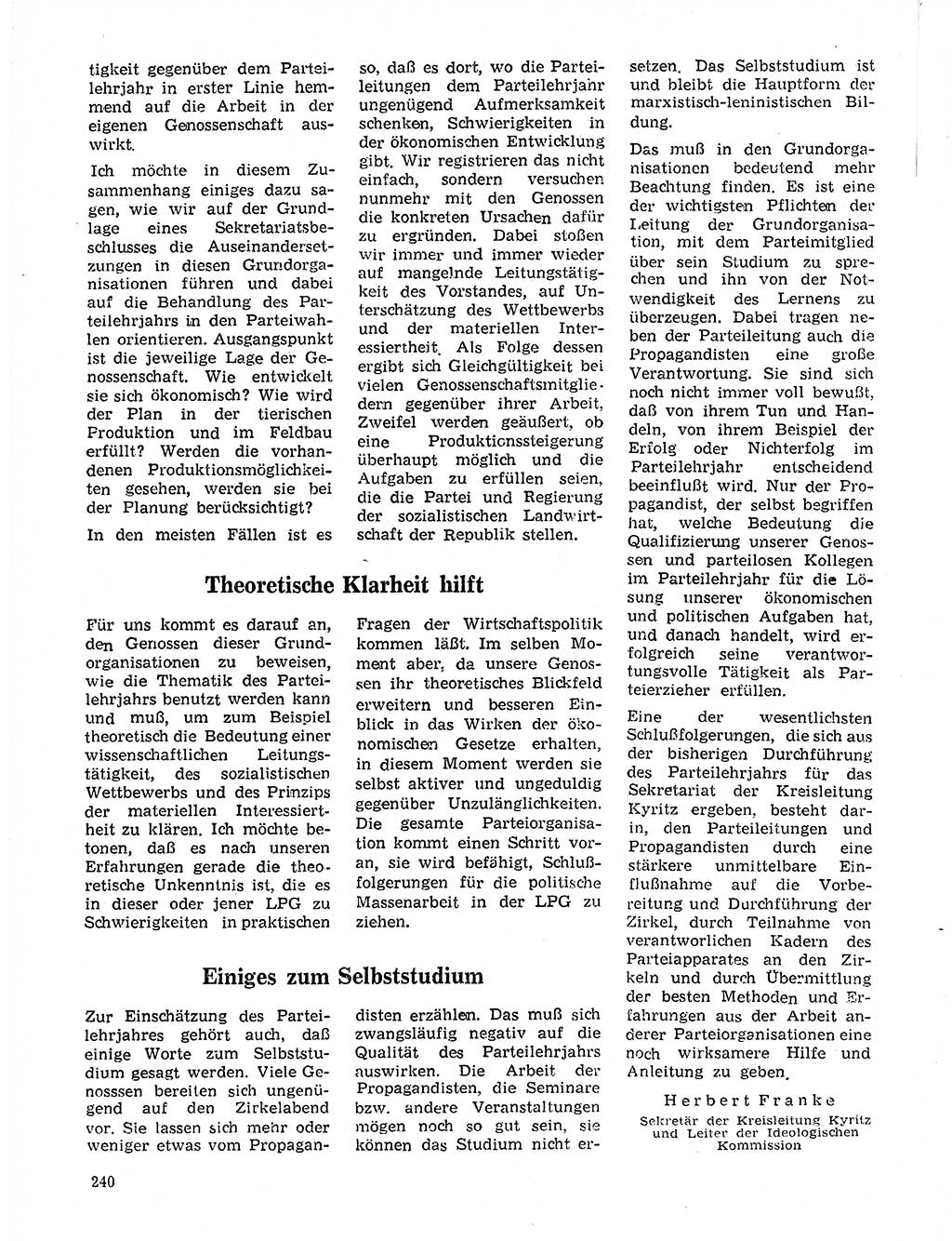 Neuer Weg (NW), Organ des Zentralkomitees (ZK) der SED (Sozialistische Einheitspartei Deutschlands) für Fragen des Parteilebens, 20. Jahrgang [Deutsche Demokratische Republik (DDR)] 1965, Seite 224 (NW ZK SED DDR 1965, S. 224)