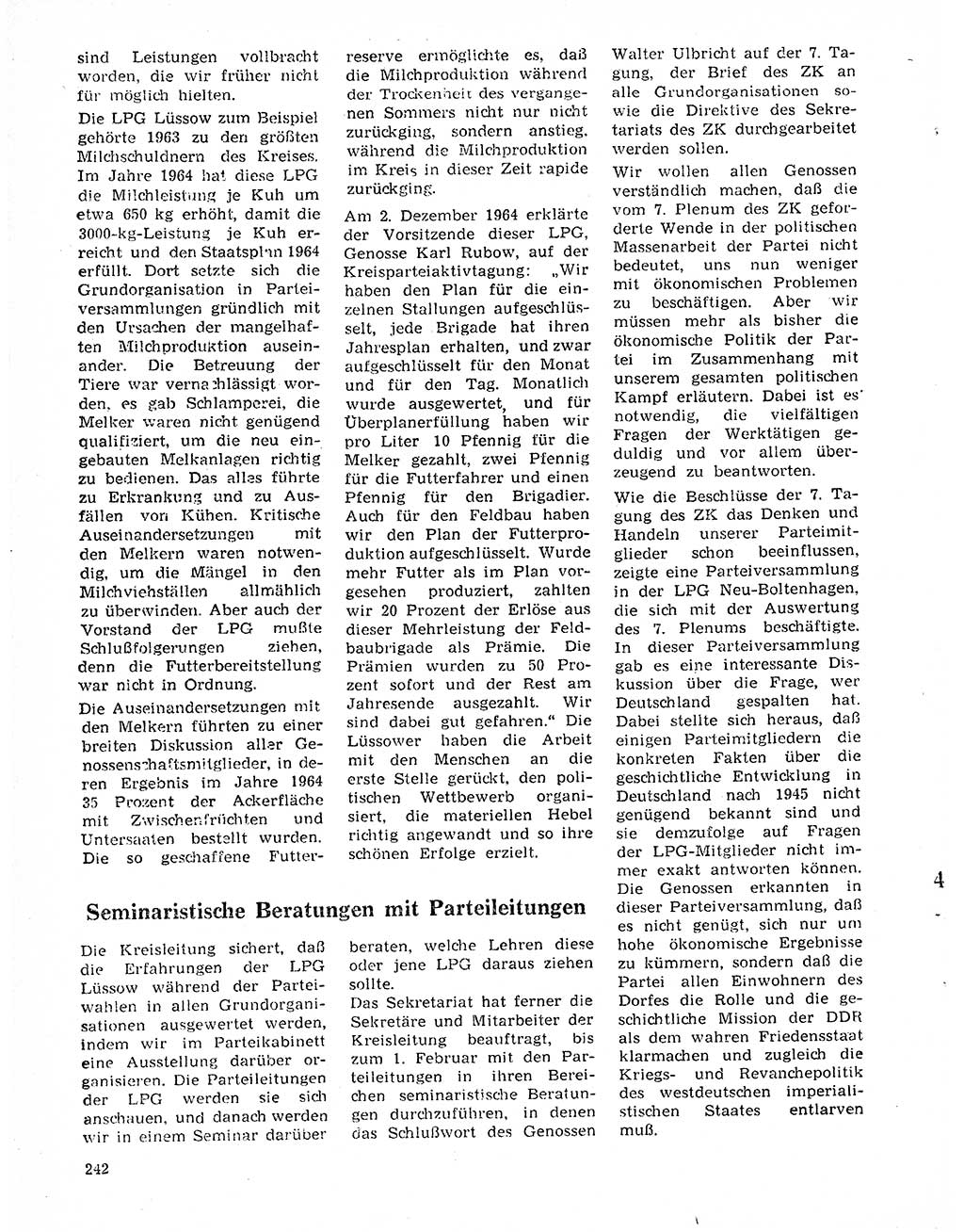 Neuer Weg (NW), Organ des Zentralkomitees (ZK) der SED (Sozialistische Einheitspartei Deutschlands) für Fragen des Parteilebens, 20. Jahrgang [Deutsche Demokratische Republik (DDR)] 1965, Seite 226 (NW ZK SED DDR 1965, S. 226)