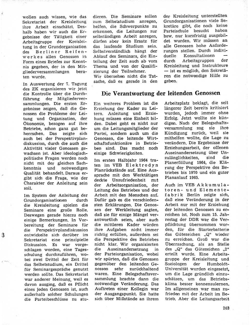 Neuer Weg (NW), Organ des Zentralkomitees (ZK) der SED (Sozialistische Einheitspartei Deutschlands) fÃ¼r Fragen des Parteilebens, 20. Jahrgang [Deutsche Demokratische Republik (DDR)] 1965, Seite 247 (NW ZK SED DDR 1965, S. 247)