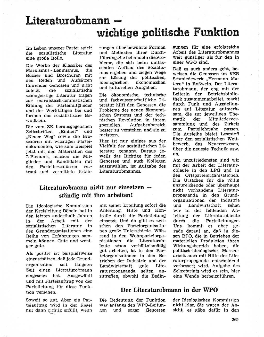 Neuer Weg (NW), Organ des Zentralkomitees (ZK) der SED (Sozialistische Einheitspartei Deutschlands) für Fragen des Parteilebens, 20. Jahrgang [Deutsche Demokratische Republik (DDR)] 1965, Seite 253 (NW ZK SED DDR 1965, S. 253)