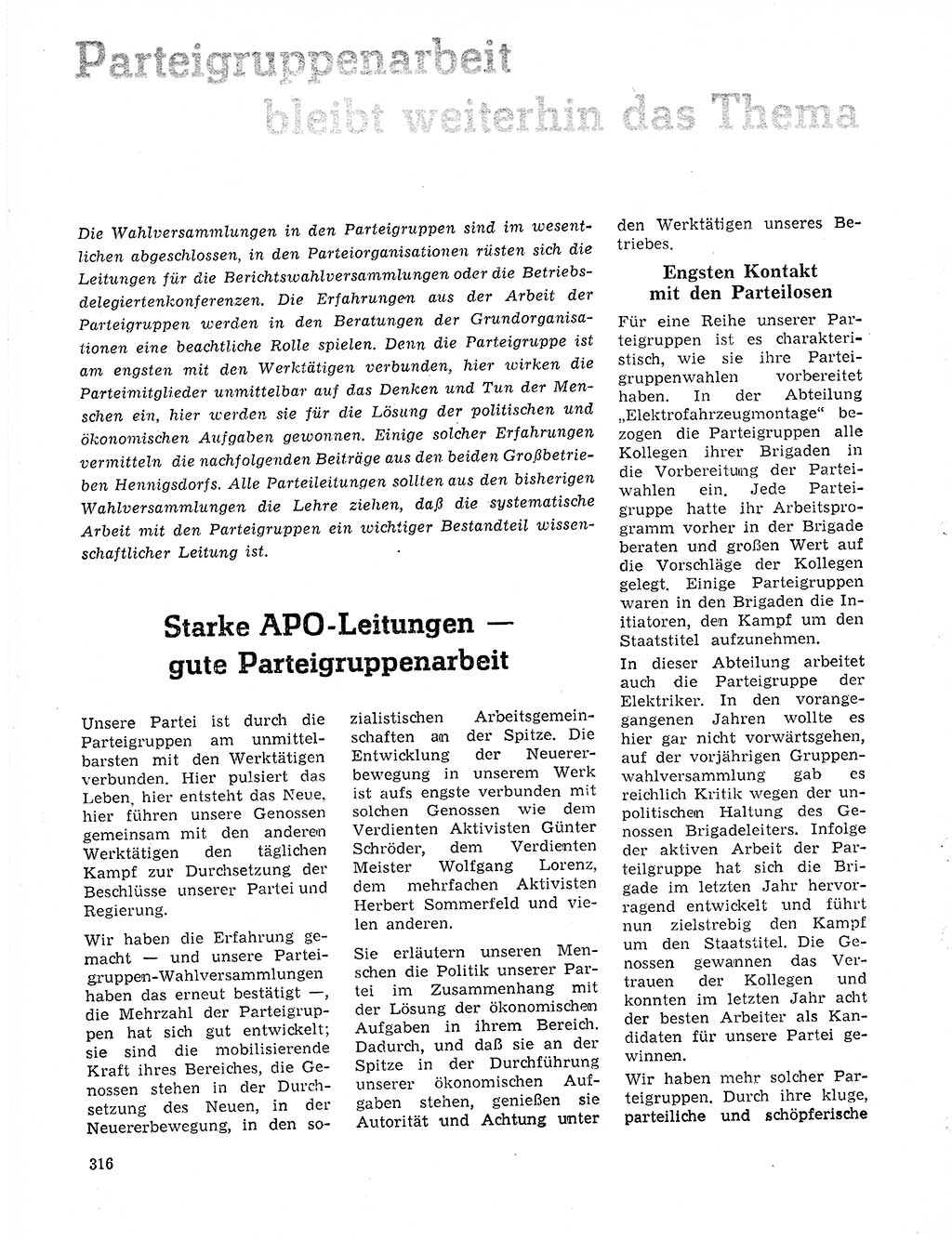 Neuer Weg (NW), Organ des Zentralkomitees (ZK) der SED (Sozialistische Einheitspartei Deutschlands) für Fragen des Parteilebens, 20. Jahrgang [Deutsche Demokratische Republik (DDR)] 1965, Seite 300 (NW ZK SED DDR 1965, S. 300)