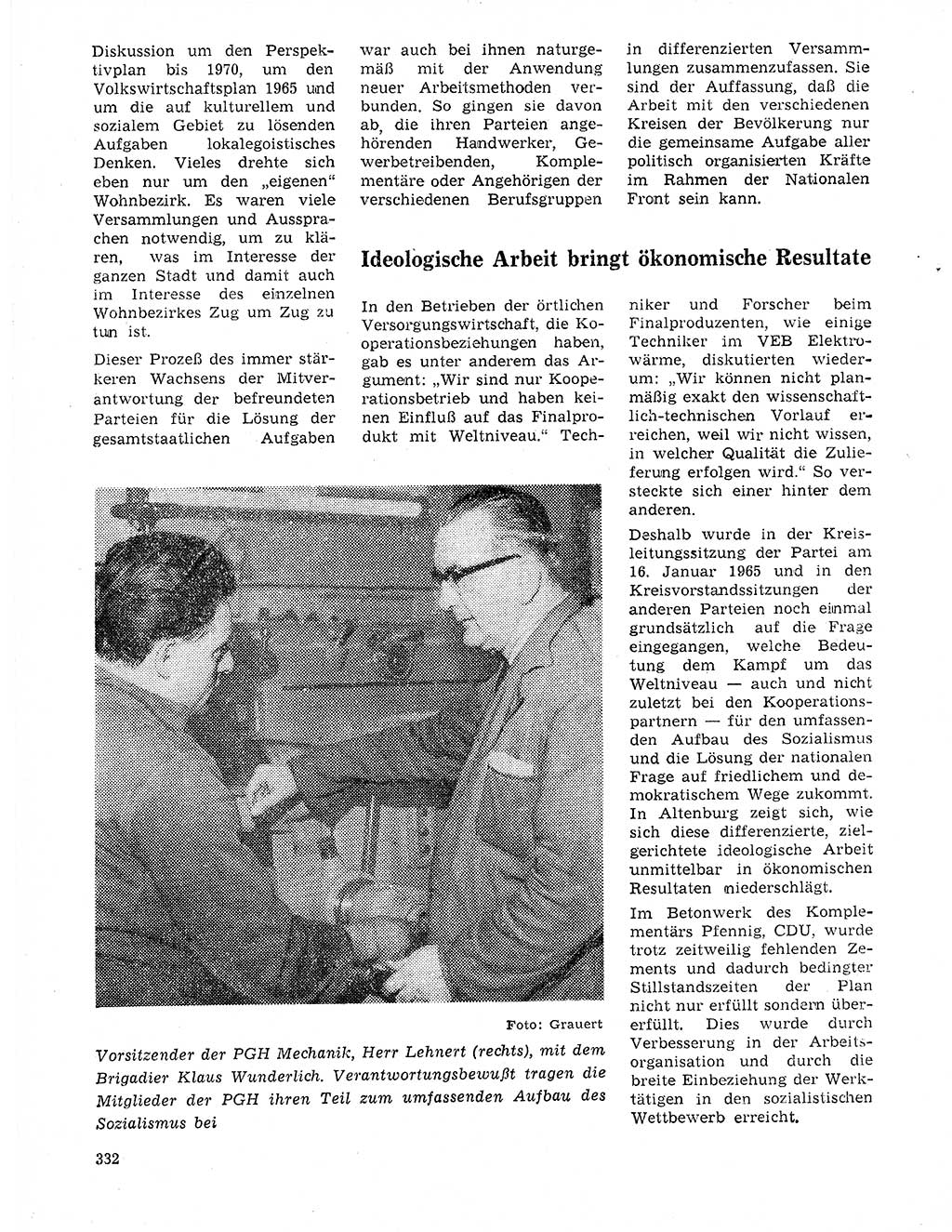 Neuer Weg (NW), Organ des Zentralkomitees (ZK) der SED (Sozialistische Einheitspartei Deutschlands) für Fragen des Parteilebens, 20. Jahrgang [Deutsche Demokratische Republik (DDR)] 1965, Seite 316 (NW ZK SED DDR 1965, S. 316)