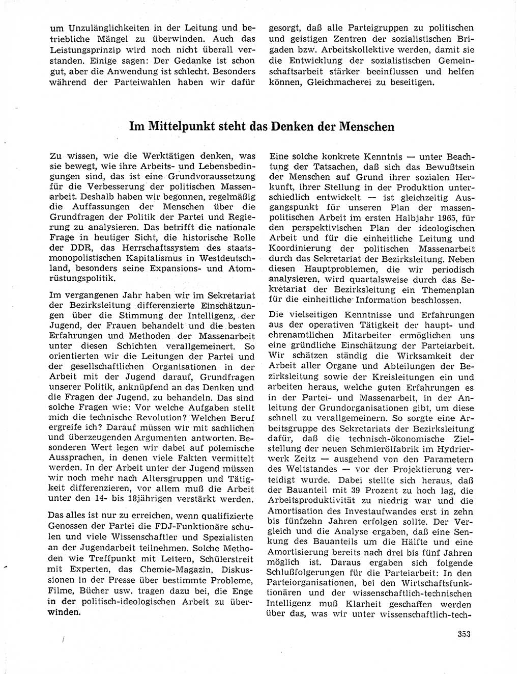 Neuer Weg (NW), Organ des Zentralkomitees (ZK) der SED (Sozialistische Einheitspartei Deutschlands) für Fragen des Parteilebens, 20. Jahrgang [Deutsche Demokratische Republik (DDR)] 1965, Seite 337 (NW ZK SED DDR 1965, S. 337)