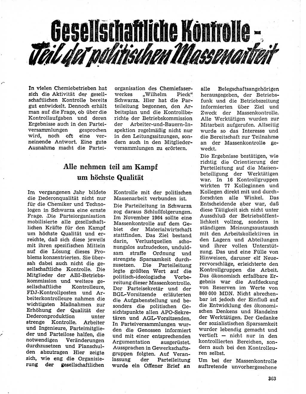 Neuer Weg (NW), Organ des Zentralkomitees (ZK) der SED (Sozialistische Einheitspartei Deutschlands) für Fragen des Parteilebens, 20. Jahrgang [Deutsche Demokratische Republik (DDR)] 1965, Seite 347 (NW ZK SED DDR 1965, S. 347)