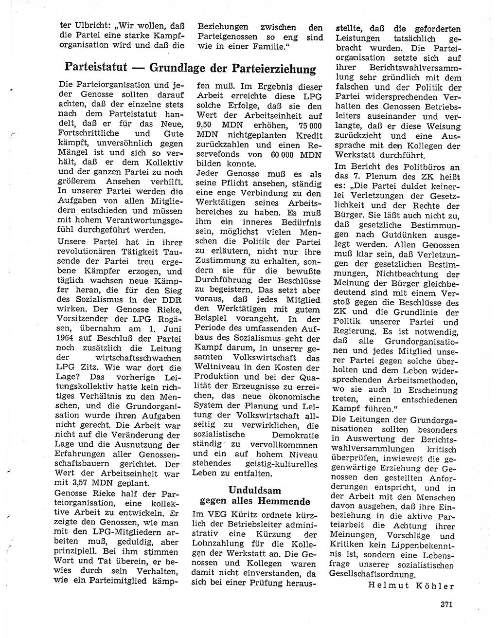 Neuer Weg (NW), Organ des Zentralkomitees (ZK) der SED (Sozialistische Einheitspartei Deutschlands) für Fragen des Parteilebens, 20. Jahrgang [Deutsche Demokratische Republik (DDR)] 1965, Seite 355 (NW ZK SED DDR 1965, S. 355)