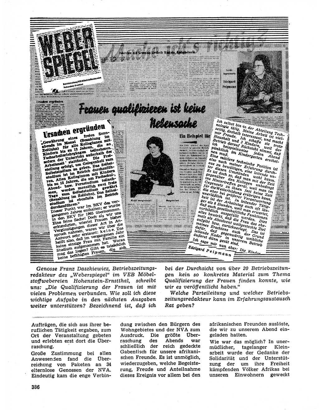 Neuer Weg (NW), Organ des Zentralkomitees (ZK) der SED (Sozialistische Einheitspartei Deutschlands) für Fragen des Parteilebens, 20. Jahrgang [Deutsche Demokratische Republik (DDR)] 1965, Seite 370 (NW ZK SED DDR 1965, S. 370)
