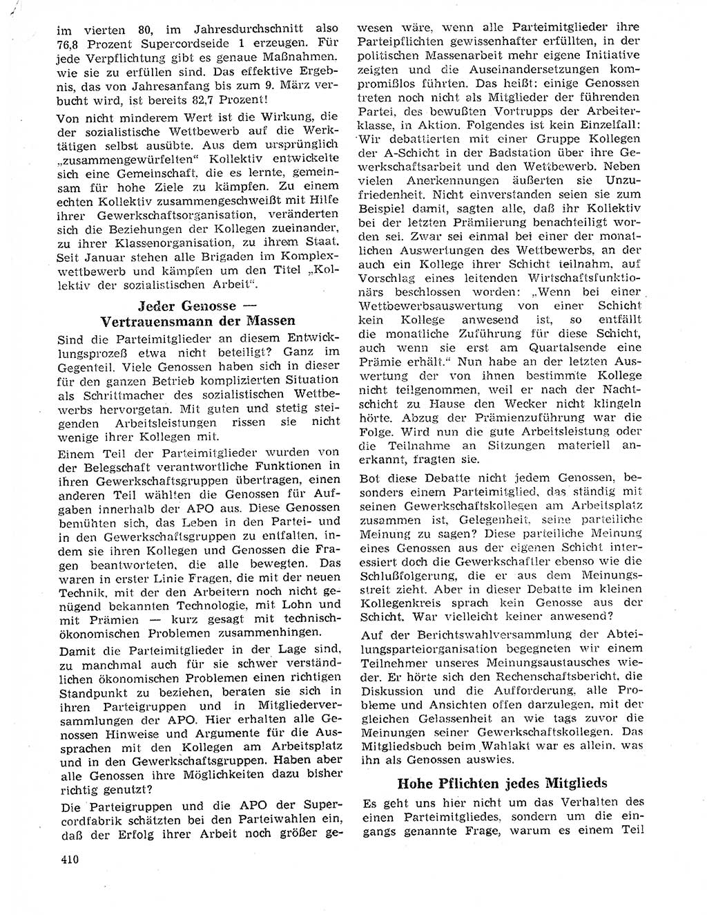 Neuer Weg (NW), Organ des Zentralkomitees (ZK) der SED (Sozialistische Einheitspartei Deutschlands) für Fragen des Parteilebens, 20. Jahrgang [Deutsche Demokratische Republik (DDR)] 1965, Seite 394 (NW ZK SED DDR 1965, S. 394)