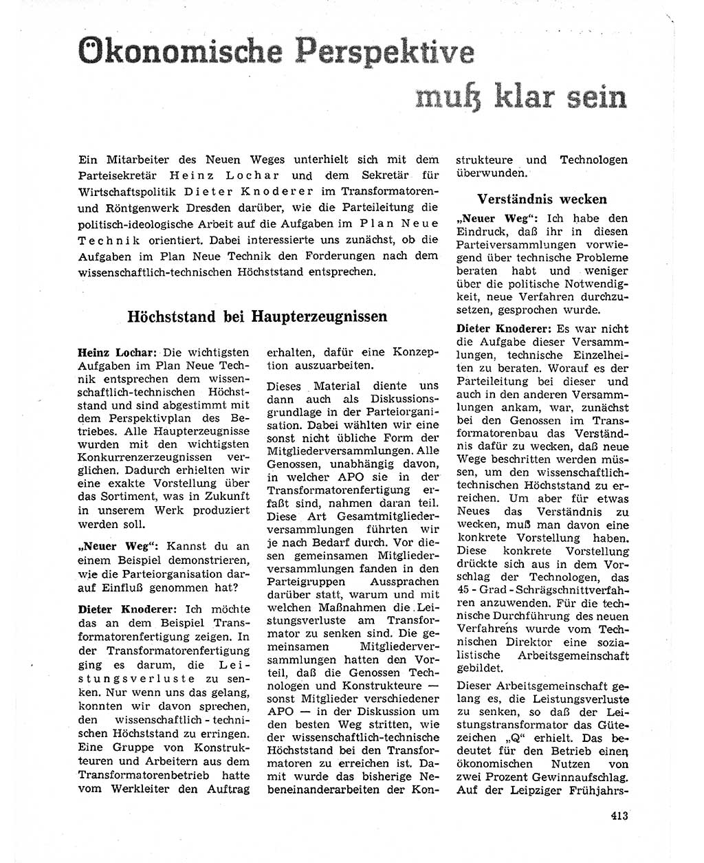 Neuer Weg (NW), Organ des Zentralkomitees (ZK) der SED (Sozialistische Einheitspartei Deutschlands) für Fragen des Parteilebens, 20. Jahrgang [Deutsche Demokratische Republik (DDR)] 1965, Seite 397 (NW ZK SED DDR 1965, S. 397)