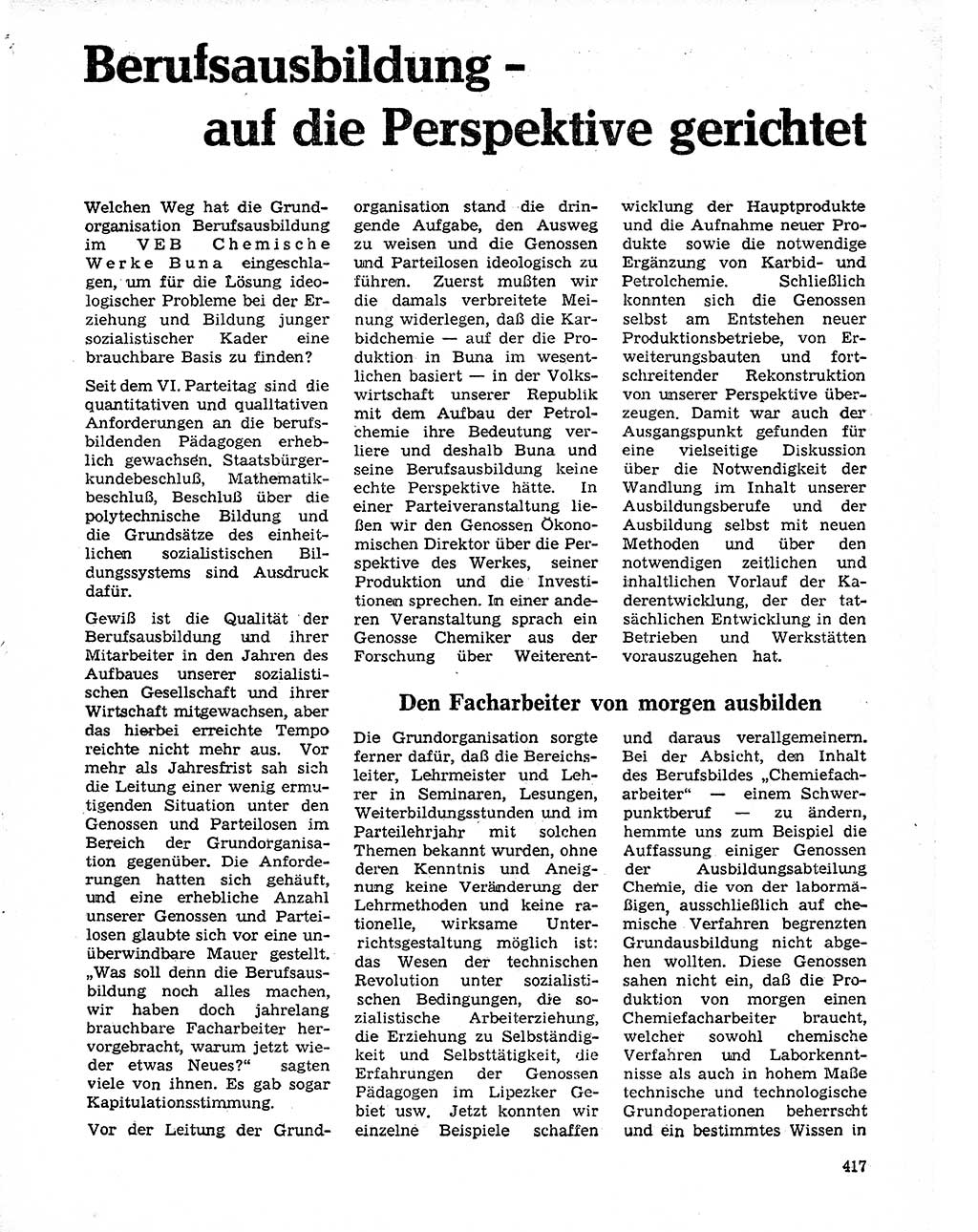 Neuer Weg (NW), Organ des Zentralkomitees (ZK) der SED (Sozialistische Einheitspartei Deutschlands) für Fragen des Parteilebens, 20. Jahrgang [Deutsche Demokratische Republik (DDR)] 1965, Seite 401 (NW ZK SED DDR 1965, S. 401)