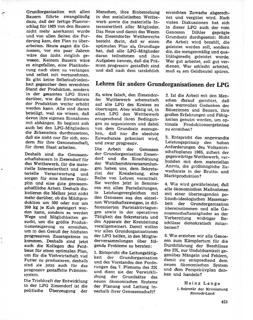 Neuer Weg (NW), Organ des Zentralkomitees (ZK) der SED (Sozialistische Einheitspartei Deutschlands) für Fragen des Parteilebens, 20. Jahrgang [Deutsche Demokratische Republik (DDR)] 1965, Seite 407 (NW ZK SED DDR 1965, S. 407)