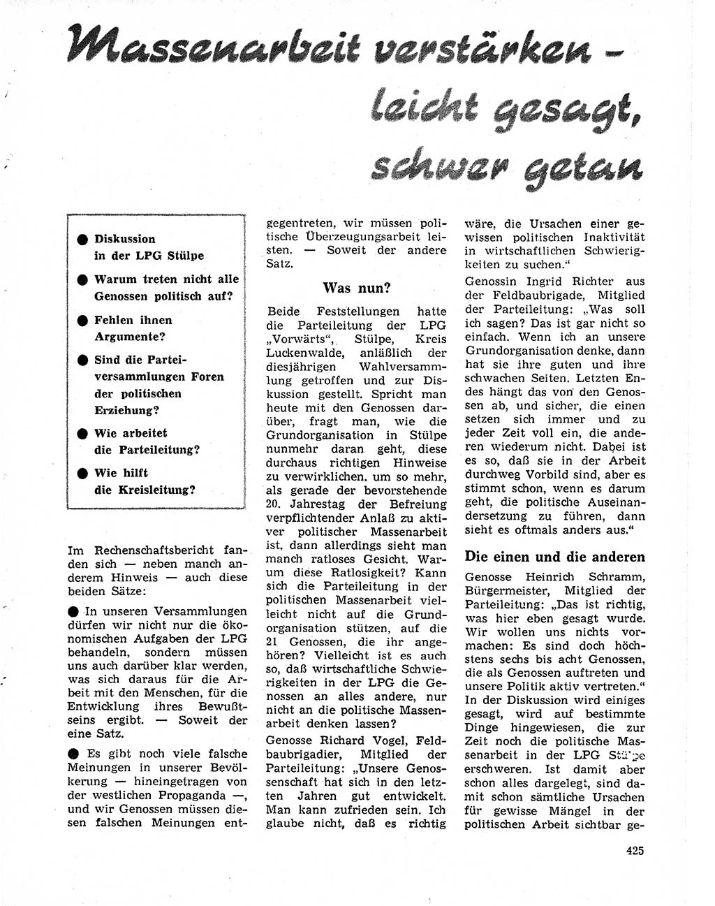 Neuer Weg (NW), Organ des Zentralkomitees (ZK) der SED (Sozialistische Einheitspartei Deutschlands) für Fragen des Parteilebens, 20. Jahrgang [Deutsche Demokratische Republik (DDR)] 1965, Seite 409 (NW ZK SED DDR 1965, S. 409)