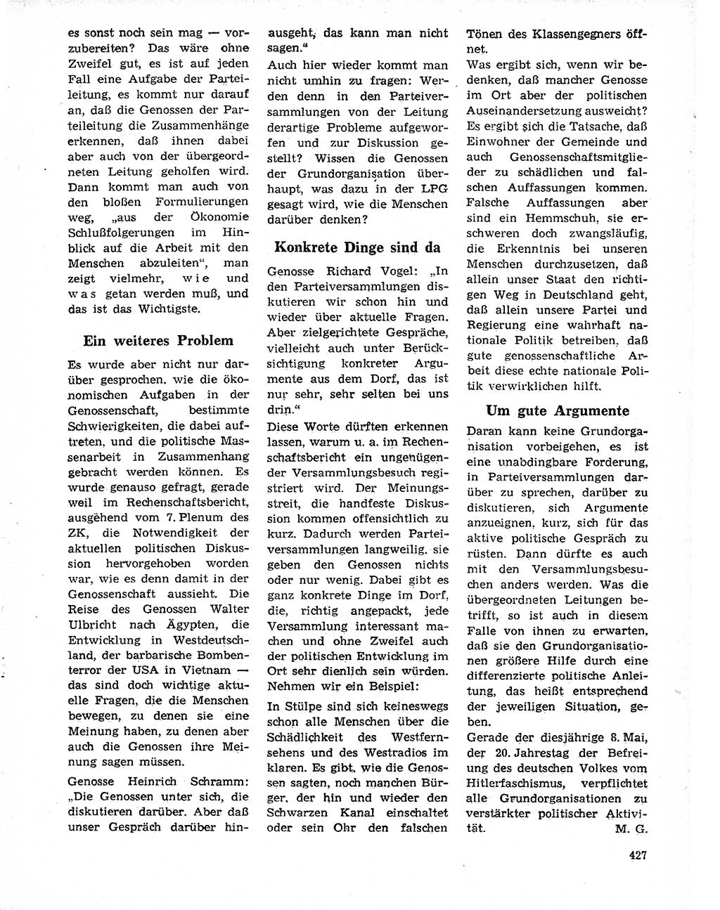 Neuer Weg (NW), Organ des Zentralkomitees (ZK) der SED (Sozialistische Einheitspartei Deutschlands) für Fragen des Parteilebens, 20. Jahrgang [Deutsche Demokratische Republik (DDR)] 1965, Seite 411 (NW ZK SED DDR 1965, S. 411)