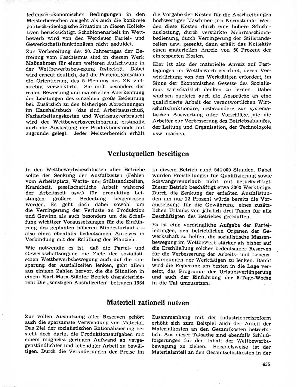Neuer Weg (NW), Organ des Zentralkomitees (ZK) der SED (Sozialistische Einheitspartei Deutschlands) für Fragen des Parteilebens, 20. Jahrgang [Deutsche Demokratische Republik (DDR)] 1965, Seite 419 (NW ZK SED DDR 1965, S. 419)