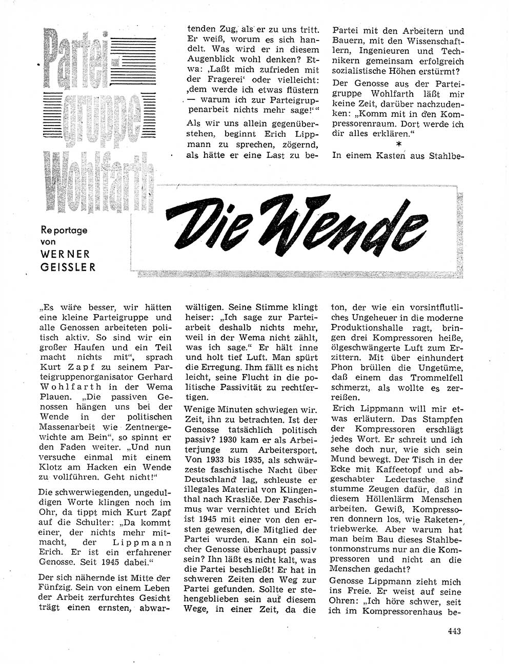 Neuer Weg (NW), Organ des Zentralkomitees (ZK) der SED (Sozialistische Einheitspartei Deutschlands) für Fragen des Parteilebens, 20. Jahrgang [Deutsche Demokratische Republik (DDR)] 1965, Seite 427 (NW ZK SED DDR 1965, S. 427)