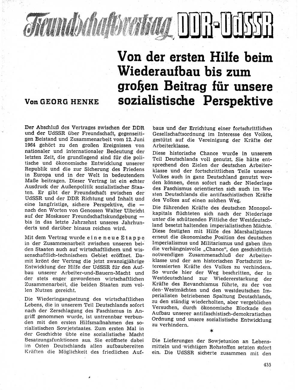 Neuer Weg (NW), Organ des Zentralkomitees (ZK) der SED (Sozialistische Einheitspartei Deutschlands) für Fragen des Parteilebens, 20. Jahrgang [Deutsche Demokratische Republik (DDR)] 1965, Seite 439 (NW ZK SED DDR 1965, S. 439)