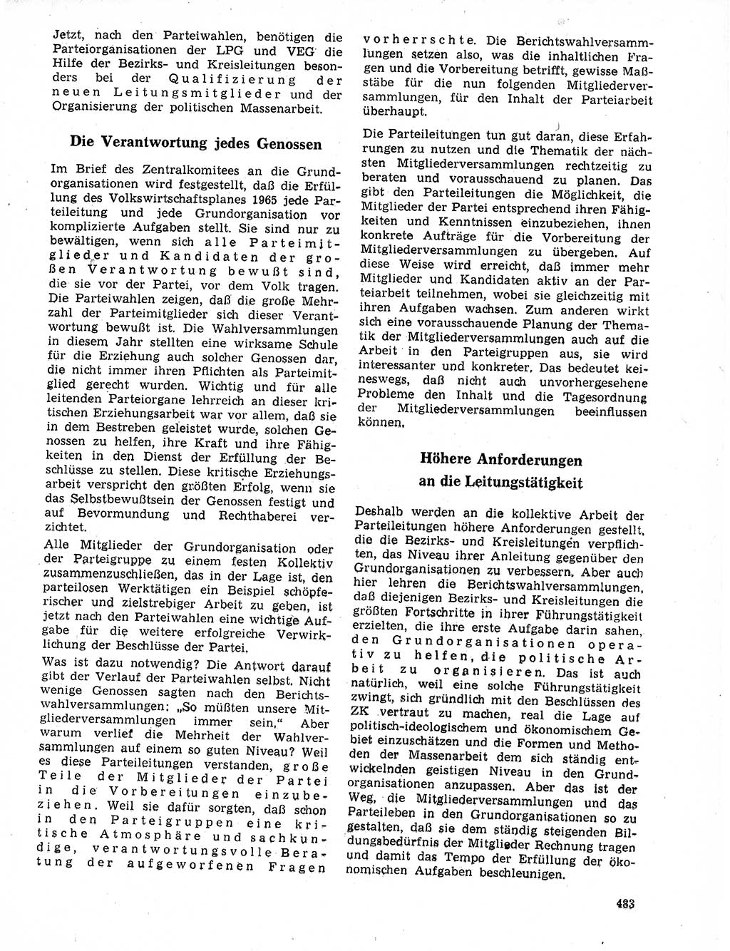 Neuer Weg (NW), Organ des Zentralkomitees (ZK) der SED (Sozialistische Einheitspartei Deutschlands) für Fragen des Parteilebens, 20. Jahrgang [Deutsche Demokratische Republik (DDR)] 1965, Seite 467 (NW ZK SED DDR 1965, S. 467)