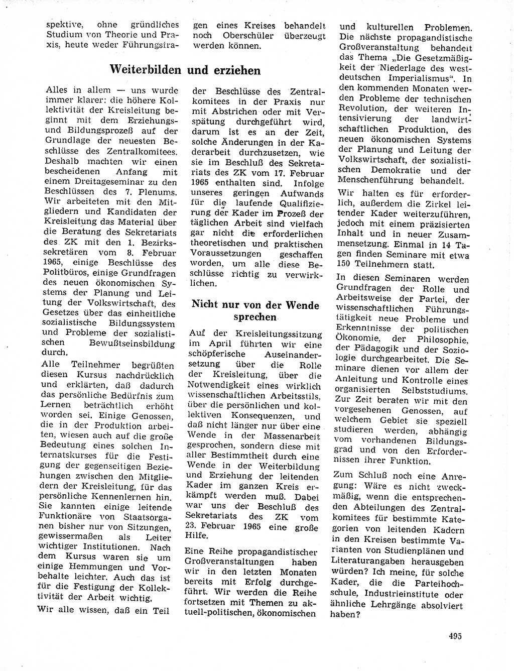 Neuer Weg (NW), Organ des Zentralkomitees (ZK) der SED (Sozialistische Einheitspartei Deutschlands) für Fragen des Parteilebens, 20. Jahrgang [Deutsche Demokratische Republik (DDR)] 1965, Seite 479 (NW ZK SED DDR 1965, S. 479)
