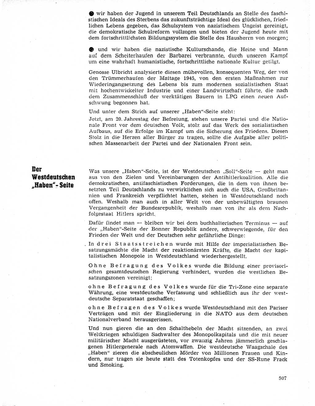 Neuer Weg (NW), Organ des Zentralkomitees (ZK) der SED (Sozialistische Einheitspartei Deutschlands) für Fragen des Parteilebens, 20. Jahrgang [Deutsche Demokratische Republik (DDR)] 1965, Seite 491 (NW ZK SED DDR 1965, S. 491)