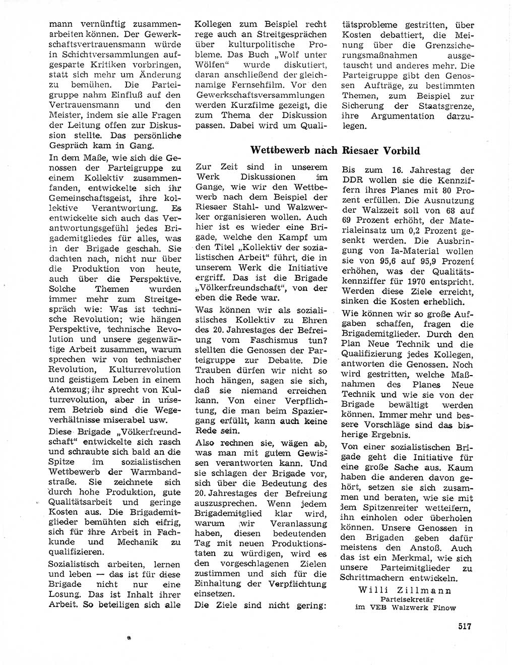 Neuer Weg (NW), Organ des Zentralkomitees (ZK) der SED (Sozialistische Einheitspartei Deutschlands) für Fragen des Parteilebens, 20. Jahrgang [Deutsche Demokratische Republik (DDR)] 1965, Seite 501 (NW ZK SED DDR 1965, S. 501)