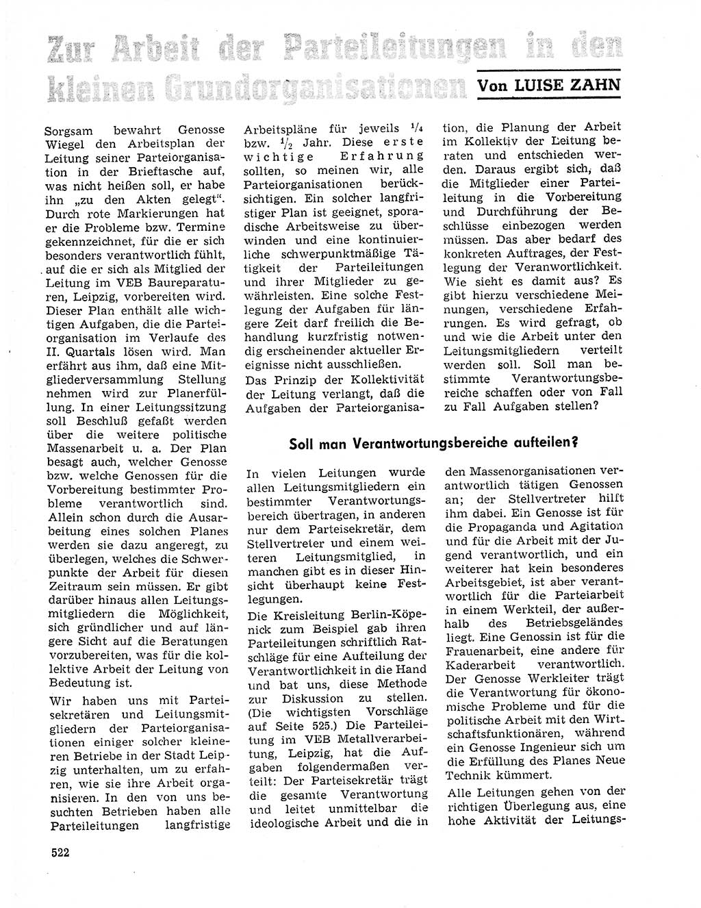 Neuer Weg (NW), Organ des Zentralkomitees (ZK) der SED (Sozialistische Einheitspartei Deutschlands) für Fragen des Parteilebens, 20. Jahrgang [Deutsche Demokratische Republik (DDR)] 1965, Seite 506 (NW ZK SED DDR 1965, S. 506)