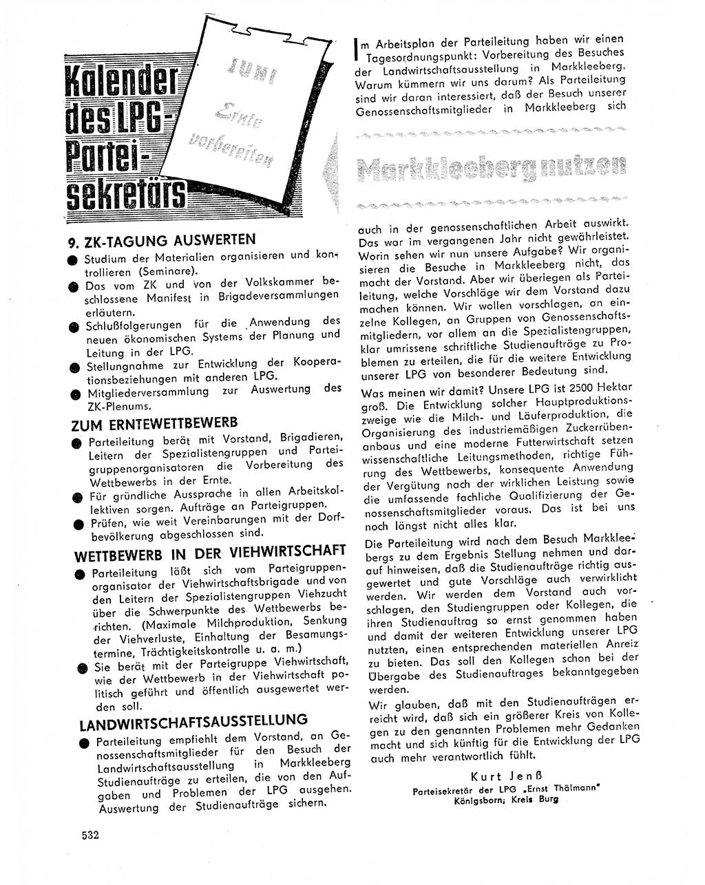 Neuer Weg (NW), Organ des Zentralkomitees (ZK) der SED (Sozialistische Einheitspartei Deutschlands) für Fragen des Parteilebens, 20. Jahrgang [Deutsche Demokratische Republik (DDR)] 1965, Seite 516 (NW ZK SED DDR 1965, S. 516)