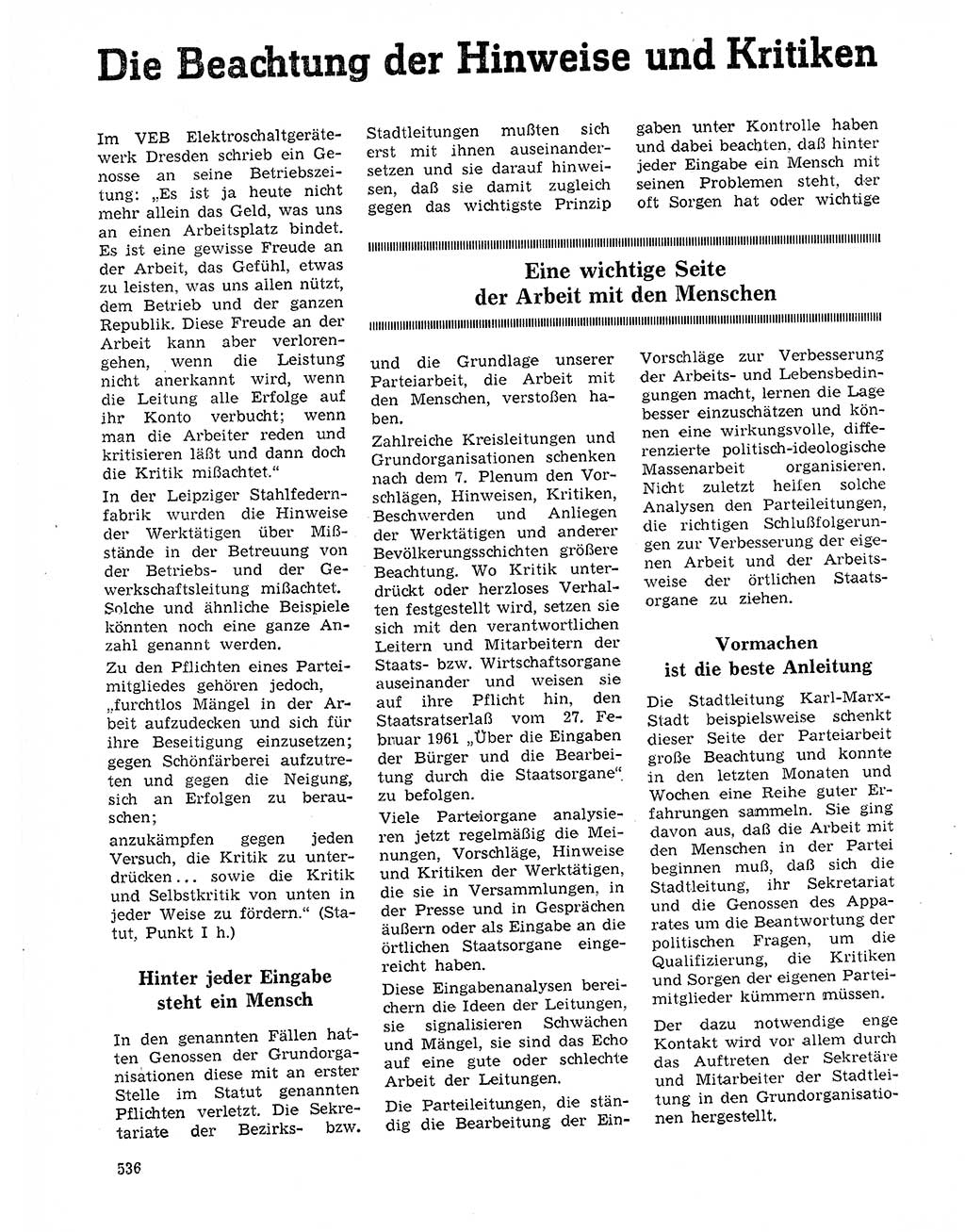 Neuer Weg (NW), Organ des Zentralkomitees (ZK) der SED (Sozialistische Einheitspartei Deutschlands) für Fragen des Parteilebens, 20. Jahrgang [Deutsche Demokratische Republik (DDR)] 1965, Seite 520 (NW ZK SED DDR 1965, S. 520)