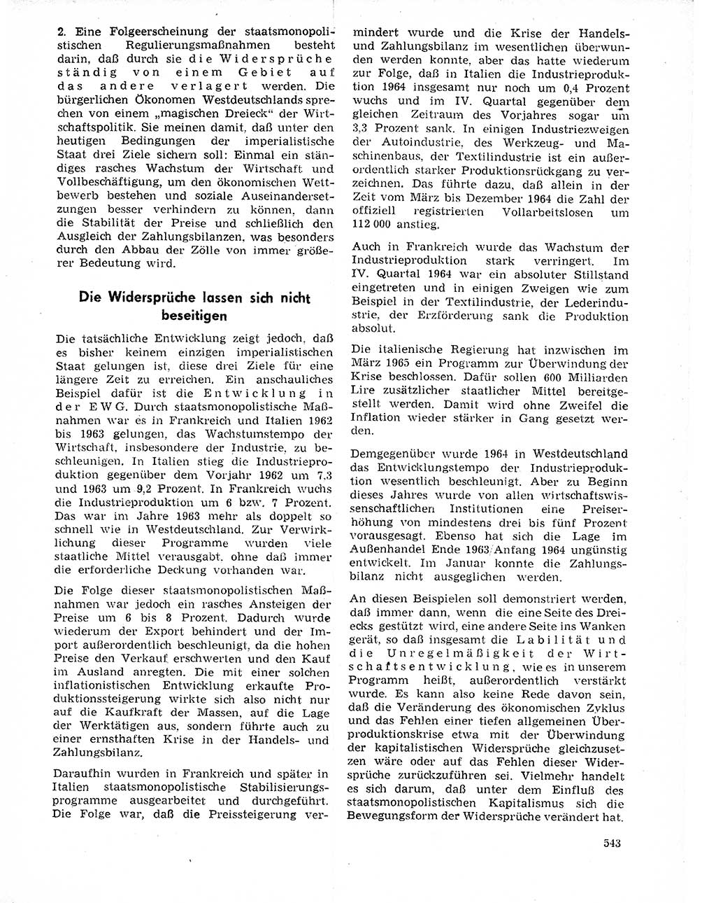 Neuer Weg (NW), Organ des Zentralkomitees (ZK) der SED (Sozialistische Einheitspartei Deutschlands) für Fragen des Parteilebens, 20. Jahrgang [Deutsche Demokratische Republik (DDR)] 1965, Seite 527 (NW ZK SED DDR 1965, S. 527)