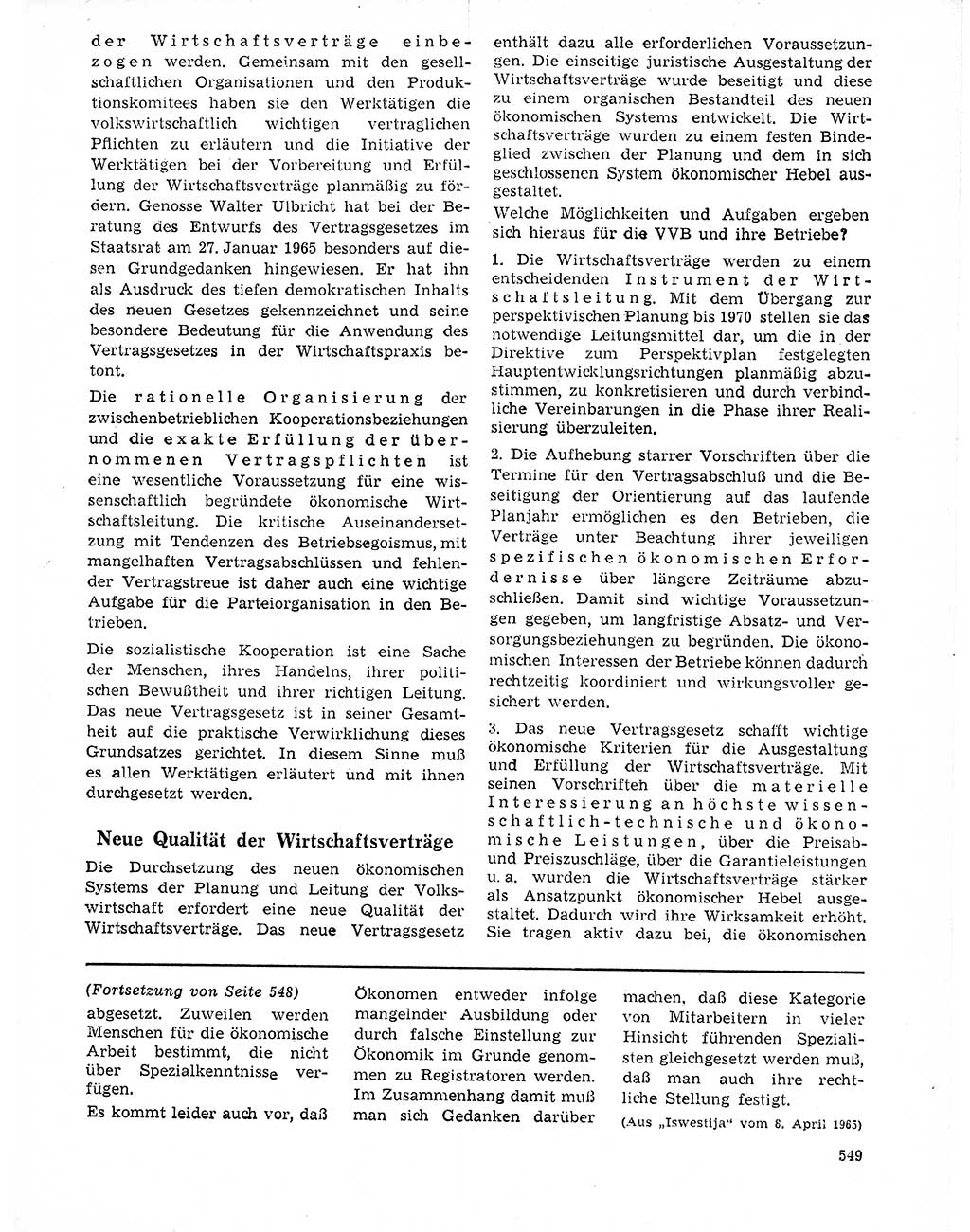 Neuer Weg (NW), Organ des Zentralkomitees (ZK) der SED (Sozialistische Einheitspartei Deutschlands) für Fragen des Parteilebens, 20. Jahrgang [Deutsche Demokratische Republik (DDR)] 1965, Seite 533 (NW ZK SED DDR 1965, S. 533)