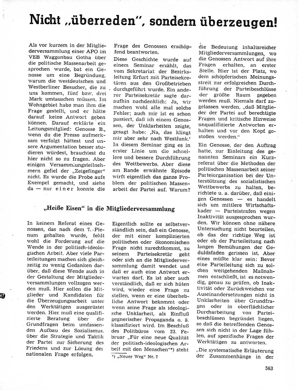 Neuer Weg (NW), Organ des Zentralkomitees (ZK) der SED (Sozialistische Einheitspartei Deutschlands) für Fragen des Parteilebens, 20. Jahrgang [Deutsche Demokratische Republik (DDR)] 1965, Seite 547 (NW ZK SED DDR 1965, S. 547)