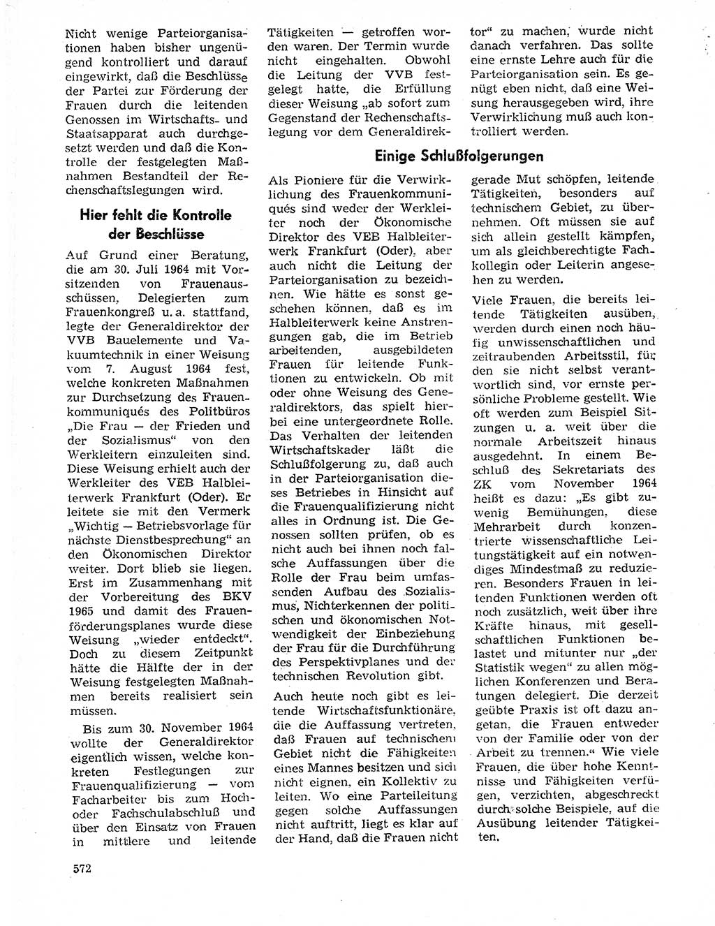 Neuer Weg (NW), Organ des Zentralkomitees (ZK) der SED (Sozialistische Einheitspartei Deutschlands) für Fragen des Parteilebens, 20. Jahrgang [Deutsche Demokratische Republik (DDR)] 1965, Seite 556 (NW ZK SED DDR 1965, S. 556)