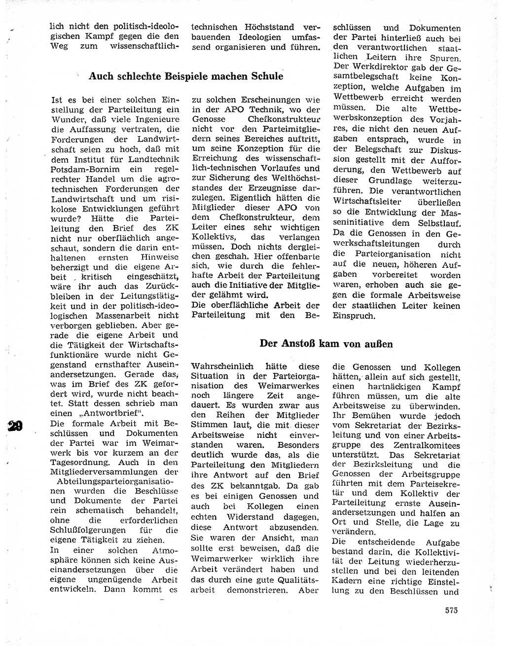 Neuer Weg (NW), Organ des Zentralkomitees (ZK) der SED (Sozialistische Einheitspartei Deutschlands) für Fragen des Parteilebens, 20. Jahrgang [Deutsche Demokratische Republik (DDR)] 1965, Seite 559 (NW ZK SED DDR 1965, S. 559)