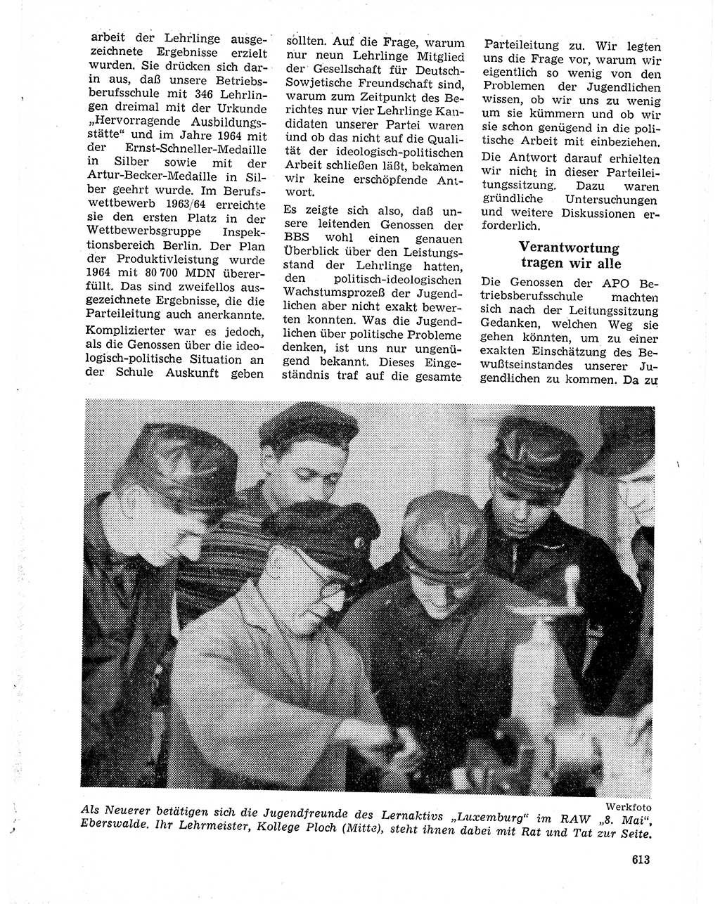 Neuer Weg (NW), Organ des Zentralkomitees (ZK) der SED (Sozialistische Einheitspartei Deutschlands) für Fragen des Parteilebens, 20. Jahrgang [Deutsche Demokratische Republik (DDR)] 1965, Seite 597 (NW ZK SED DDR 1965, S. 597)