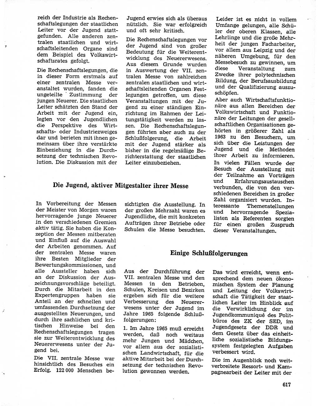 Neuer Weg (NW), Organ des Zentralkomitees (ZK) der SED (Sozialistische Einheitspartei Deutschlands) für Fragen des Parteilebens, 20. Jahrgang [Deutsche Demokratische Republik (DDR)] 1965, Seite 601 (NW ZK SED DDR 1965, S. 601)
