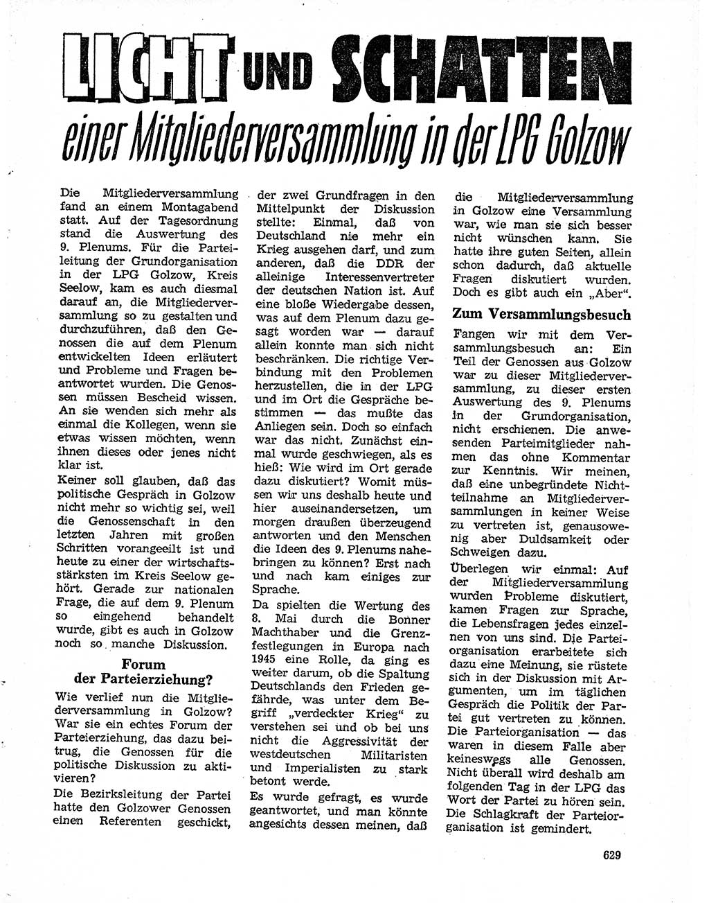 Neuer Weg (NW), Organ des Zentralkomitees (ZK) der SED (Sozialistische Einheitspartei Deutschlands) für Fragen des Parteilebens, 20. Jahrgang [Deutsche Demokratische Republik (DDR)] 1965, Seite 613 (NW ZK SED DDR 1965, S. 613)