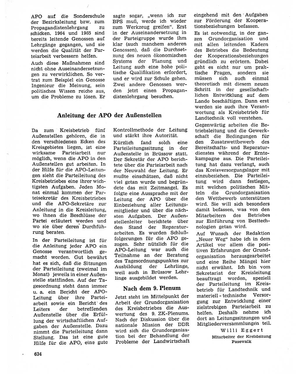 Neuer Weg (NW), Organ des Zentralkomitees (ZK) der SED (Sozialistische Einheitspartei Deutschlands) fÃ¼r Fragen des Parteilebens, 20. Jahrgang [Deutsche Demokratische Republik (DDR)] 1965, Seite 618 (NW ZK SED DDR 1965, S. 618)