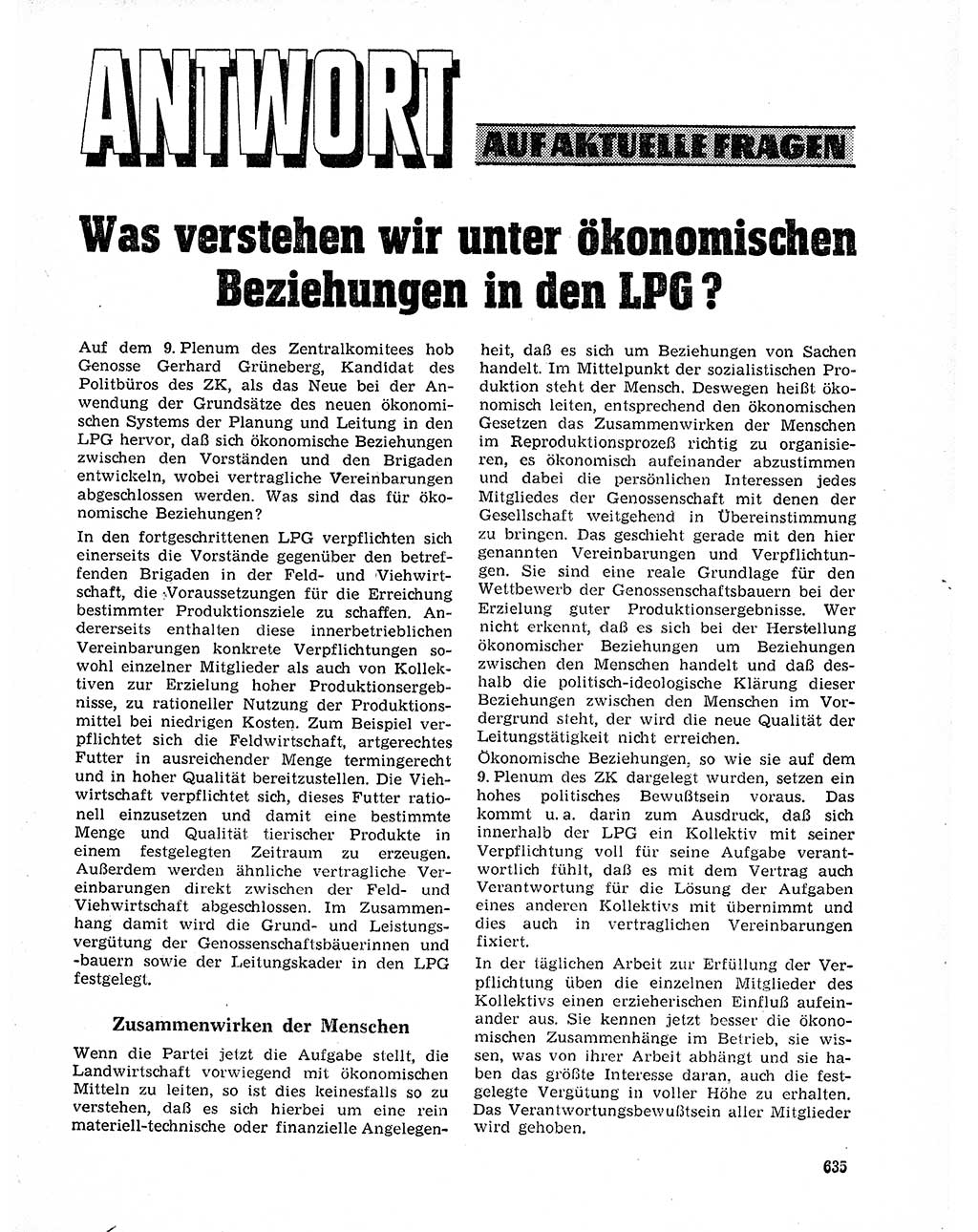 Neuer Weg (NW), Organ des Zentralkomitees (ZK) der SED (Sozialistische Einheitspartei Deutschlands) für Fragen des Parteilebens, 20. Jahrgang [Deutsche Demokratische Republik (DDR)] 1965, Seite 619 (NW ZK SED DDR 1965, S. 619)