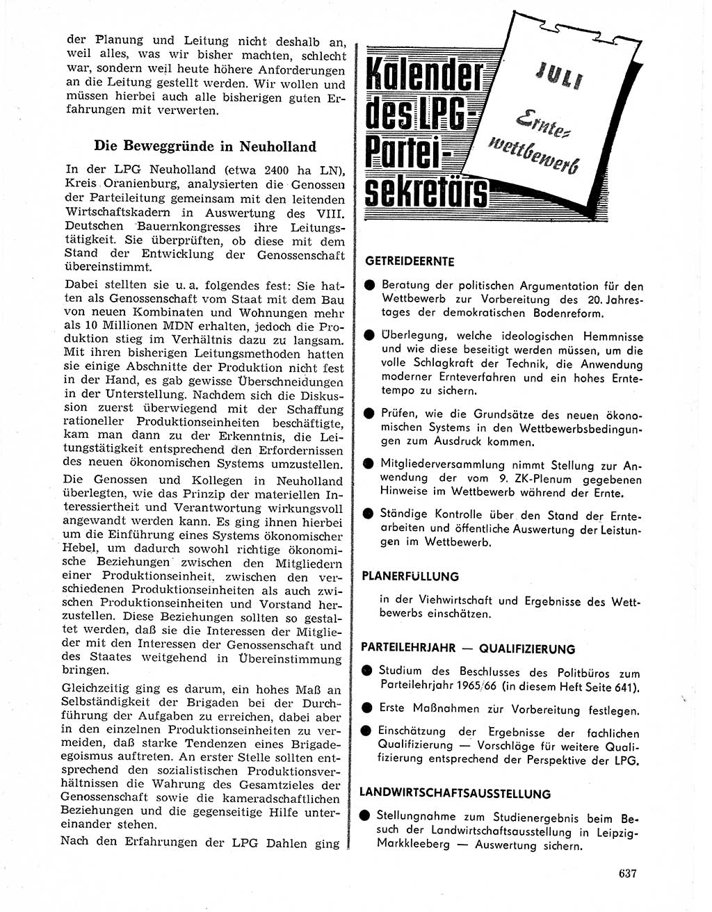 Neuer Weg (NW), Organ des Zentralkomitees (ZK) der SED (Sozialistische Einheitspartei Deutschlands) für Fragen des Parteilebens, 20. Jahrgang [Deutsche Demokratische Republik (DDR)] 1965, Seite 621 (NW ZK SED DDR 1965, S. 621)