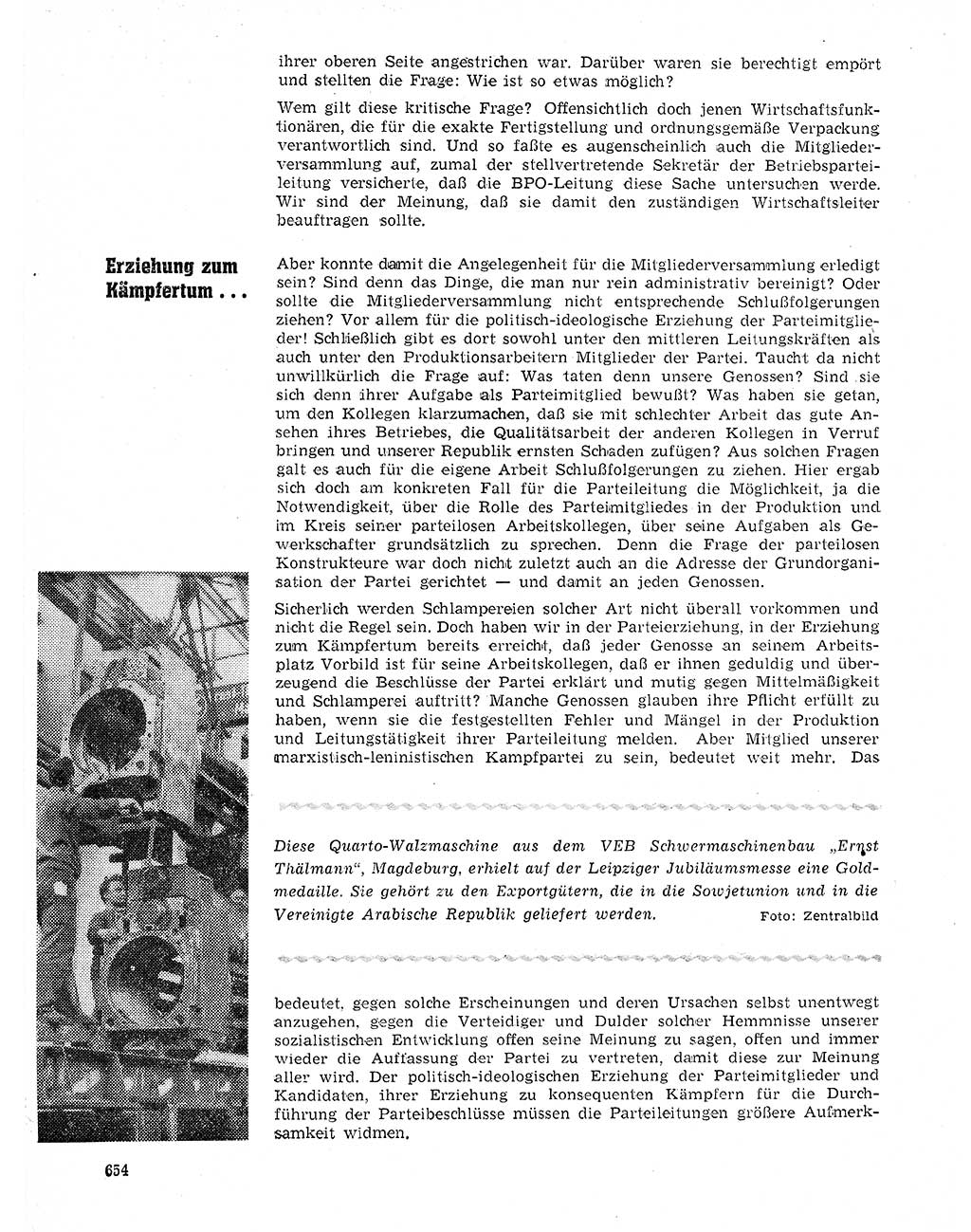 Neuer Weg (NW), Organ des Zentralkomitees (ZK) der SED (Sozialistische Einheitspartei Deutschlands) für Fragen des Parteilebens, 20. Jahrgang [Deutsche Demokratische Republik (DDR)] 1965, Seite 638 (NW ZK SED DDR 1965, S. 638)