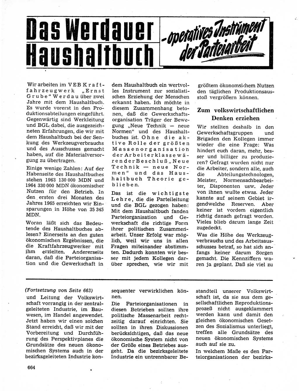 Neuer Weg (NW), Organ des Zentralkomitees (ZK) der SED (Sozialistische Einheitspartei Deutschlands) für Fragen des Parteilebens, 20. Jahrgang [Deutsche Demokratische Republik (DDR)] 1965, Seite 648 (NW ZK SED DDR 1965, S. 648)