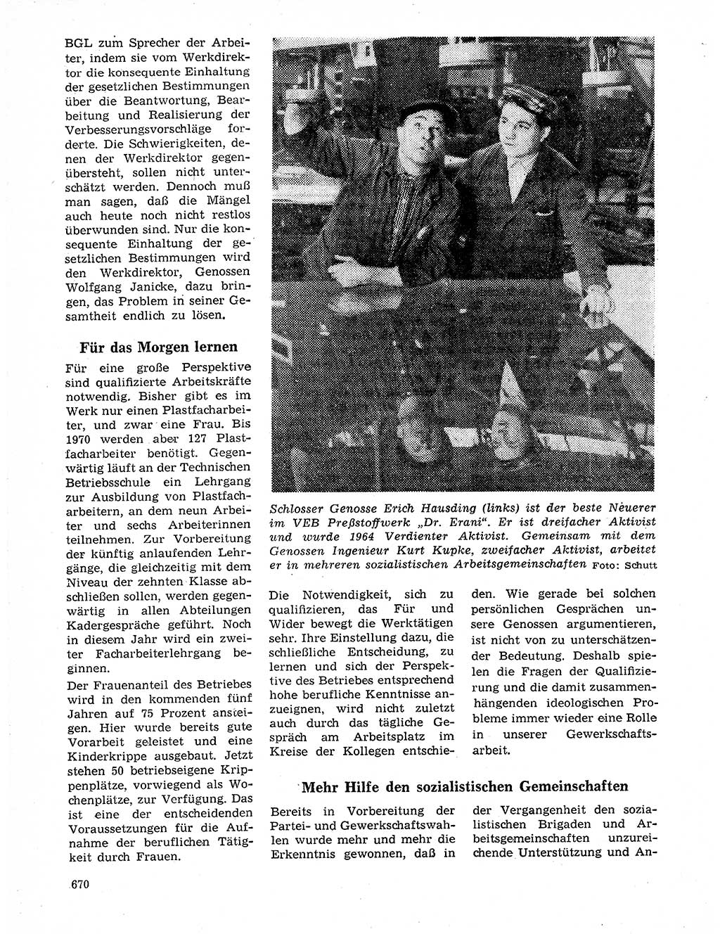 Neuer Weg (NW), Organ des Zentralkomitees (ZK) der SED (Sozialistische Einheitspartei Deutschlands) für Fragen des Parteilebens, 20. Jahrgang [Deutsche Demokratische Republik (DDR)] 1965, Seite 654 (NW ZK SED DDR 1965, S. 654)