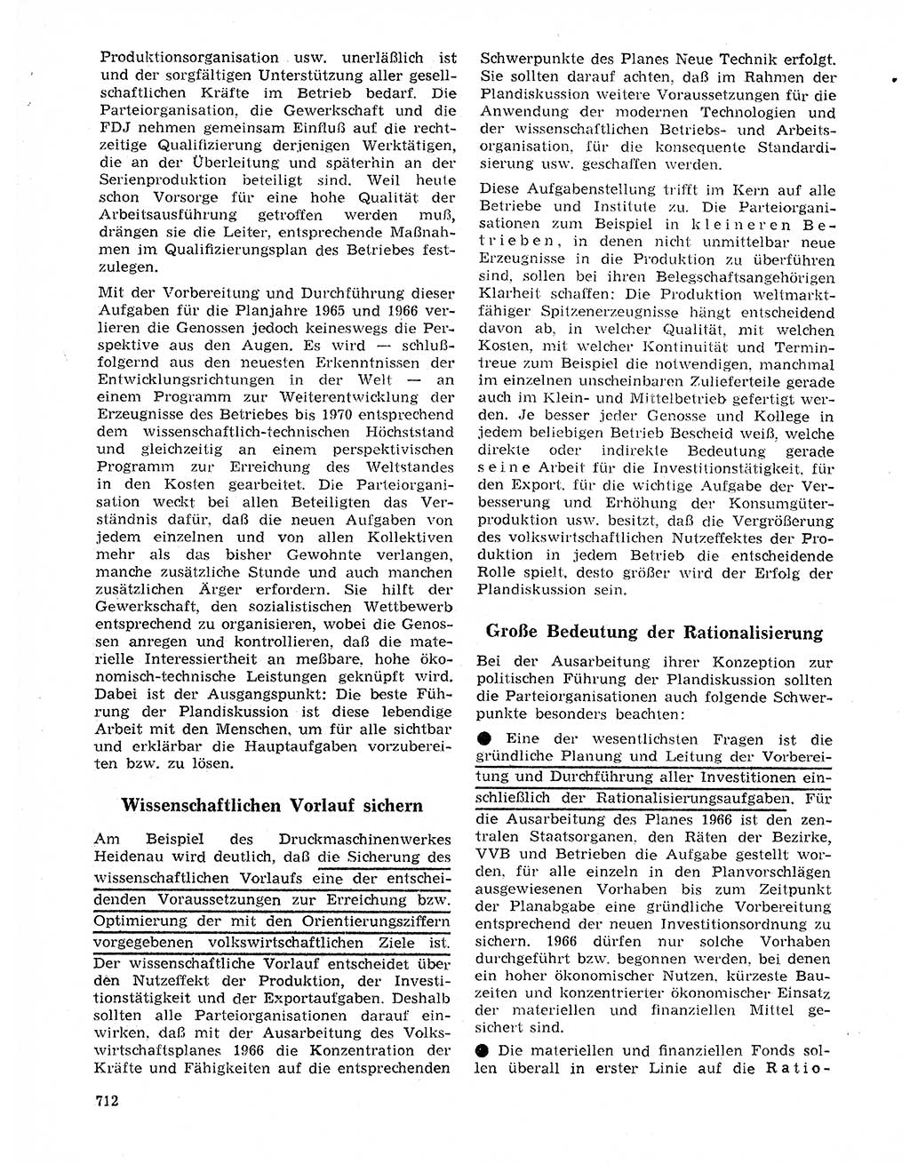 Neuer Weg (NW), Organ des Zentralkomitees (ZK) der SED (Sozialistische Einheitspartei Deutschlands) für Fragen des Parteilebens, 20. Jahrgang [Deutsche Demokratische Republik (DDR)] 1965, Seite 696 (NW ZK SED DDR 1965, S. 696)