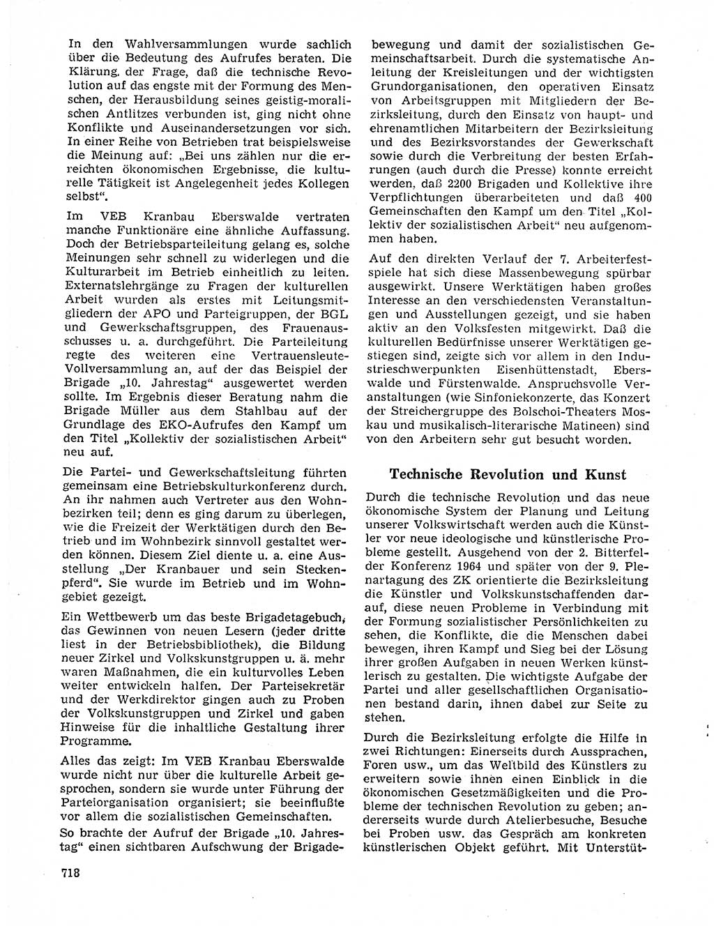 Neuer Weg (NW), Organ des Zentralkomitees (ZK) der SED (Sozialistische Einheitspartei Deutschlands) für Fragen des Parteilebens, 20. Jahrgang [Deutsche Demokratische Republik (DDR)] 1965, Seite 702 (NW ZK SED DDR 1965, S. 702)