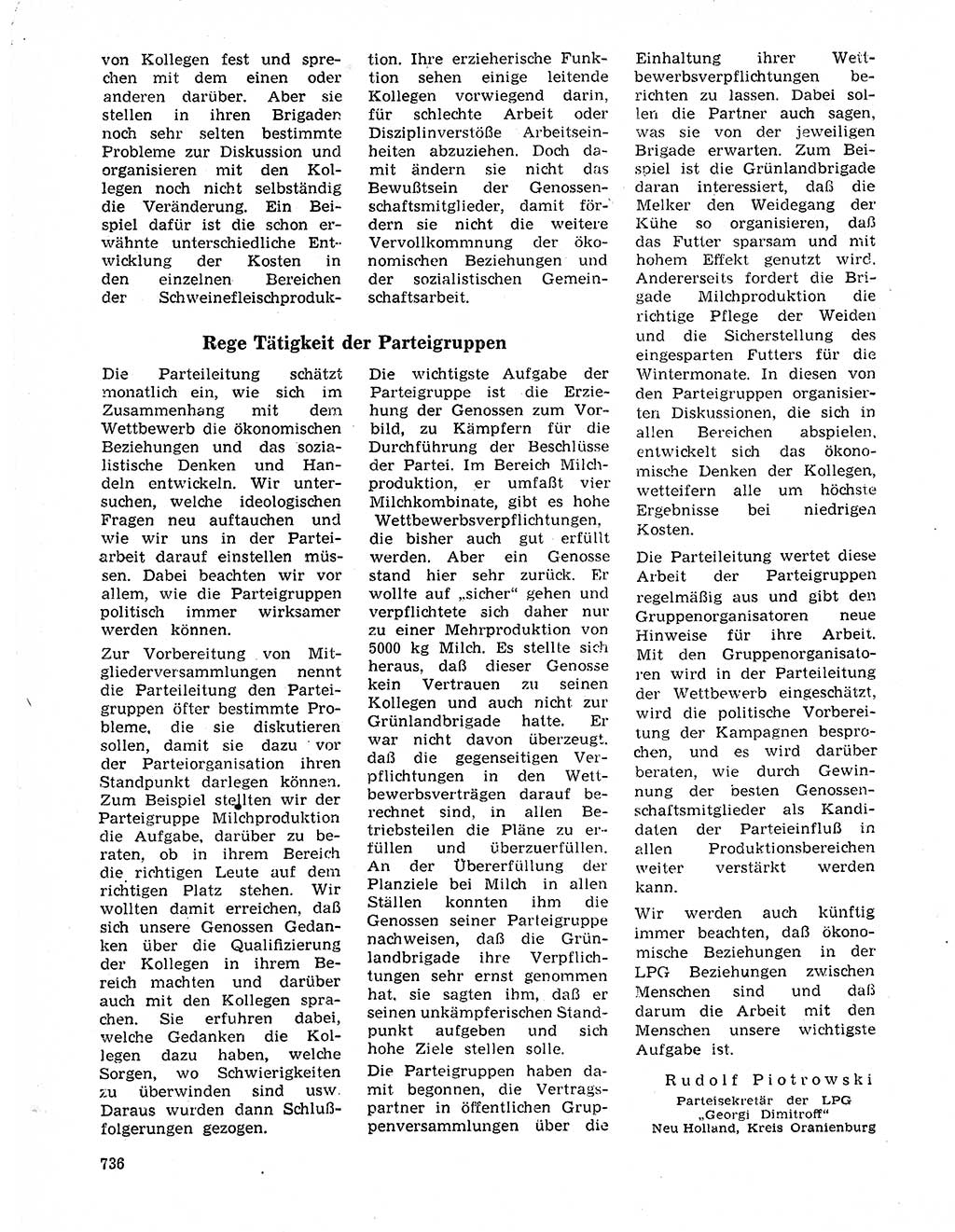 Neuer Weg (NW), Organ des Zentralkomitees (ZK) der SED (Sozialistische Einheitspartei Deutschlands) für Fragen des Parteilebens, 20. Jahrgang [Deutsche Demokratische Republik (DDR)] 1965, Seite 720 (NW ZK SED DDR 1965, S. 720)