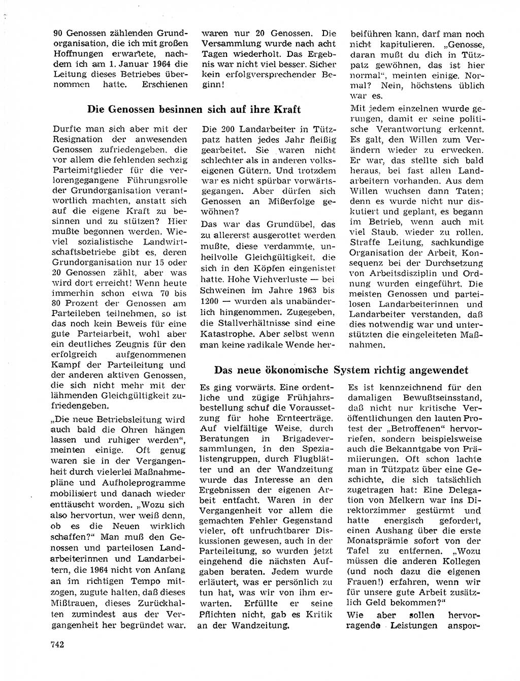 Neuer Weg (NW), Organ des Zentralkomitees (ZK) der SED (Sozialistische Einheitspartei Deutschlands) für Fragen des Parteilebens, 20. Jahrgang [Deutsche Demokratische Republik (DDR)] 1965, Seite 726 (NW ZK SED DDR 1965, S. 726)