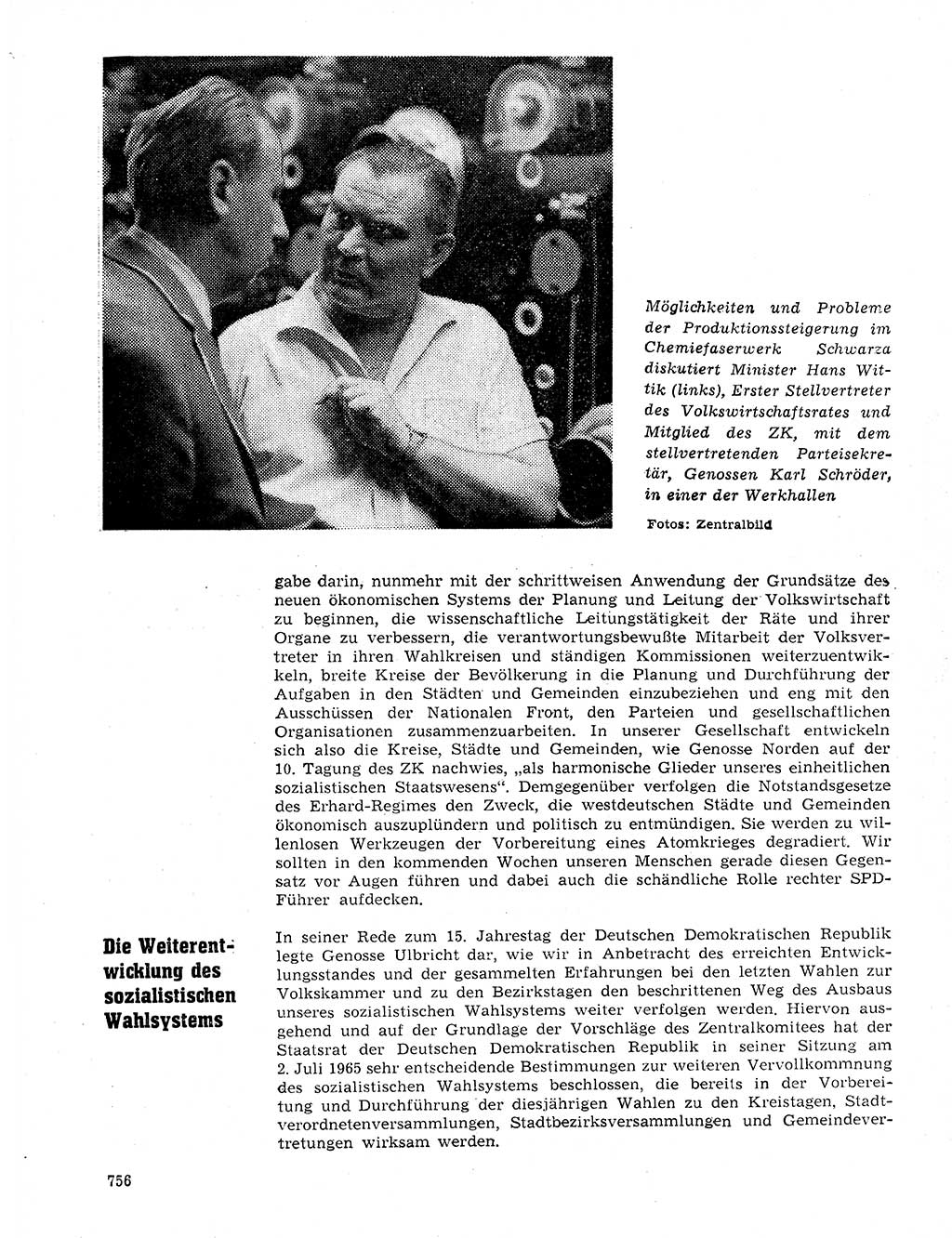 Neuer Weg (NW), Organ des Zentralkomitees (ZK) der SED (Sozialistische Einheitspartei Deutschlands) für Fragen des Parteilebens, 20. Jahrgang [Deutsche Demokratische Republik (DDR)] 1965, Seite 740 (NW ZK SED DDR 1965, S. 740)