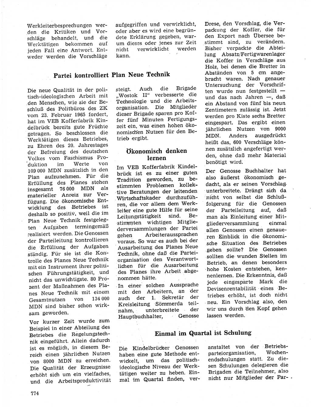 Neuer Weg (NW), Organ des Zentralkomitees (ZK) der SED (Sozialistische Einheitspartei Deutschlands) für Fragen des Parteilebens, 20. Jahrgang [Deutsche Demokratische Republik (DDR)] 1965, Seite 758 (NW ZK SED DDR 1965, S. 758)