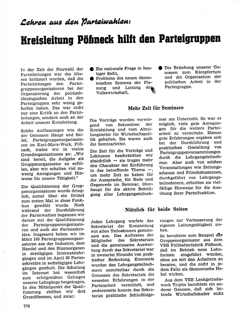 Neuer Weg (NW), Organ des Zentralkomitees (ZK) der SED (Sozialistische Einheitspartei Deutschlands) für Fragen des Parteilebens, 20. Jahrgang [Deutsche Demokratische Republik (DDR)] 1965, Seite 760 (NW ZK SED DDR 1965, S. 760)
