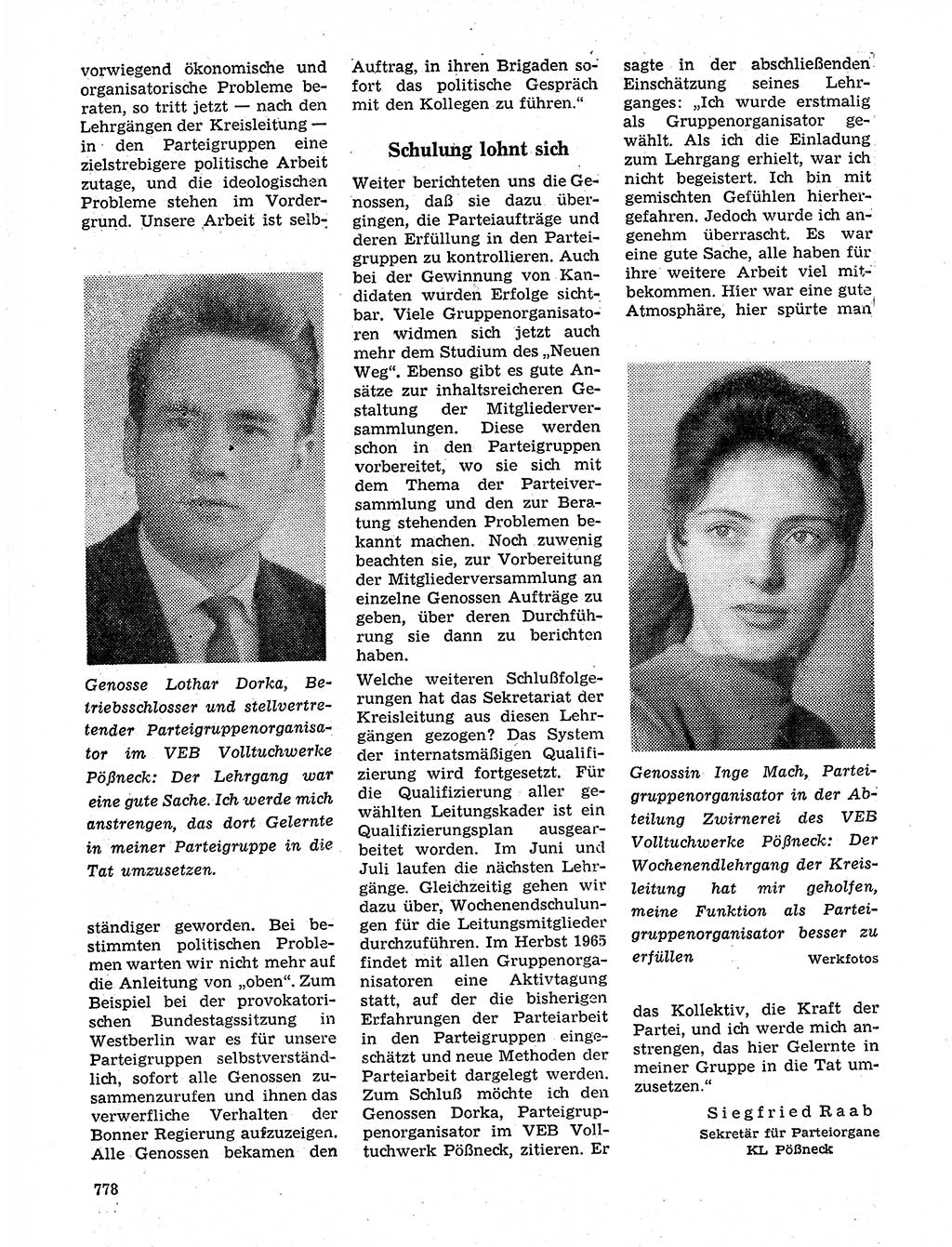 Neuer Weg (NW), Organ des Zentralkomitees (ZK) der SED (Sozialistische Einheitspartei Deutschlands) für Fragen des Parteilebens, 20. Jahrgang [Deutsche Demokratische Republik (DDR)] 1965, Seite 762 (NW ZK SED DDR 1965, S. 762)