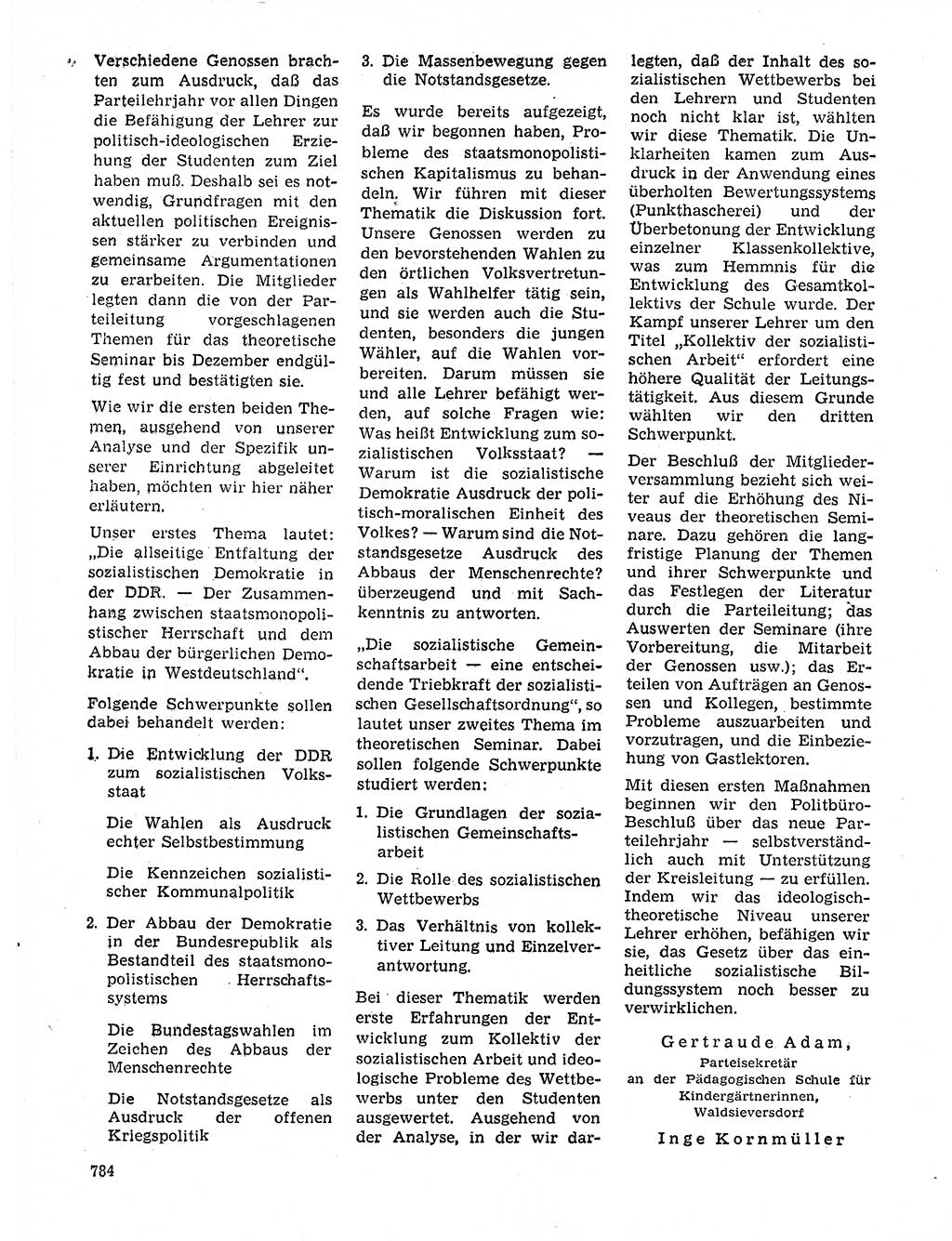 Neuer Weg (NW), Organ des Zentralkomitees (ZK) der SED (Sozialistische Einheitspartei Deutschlands) für Fragen des Parteilebens, 20. Jahrgang [Deutsche Demokratische Republik (DDR)] 1965, Seite 768 (NW ZK SED DDR 1965, S. 768)